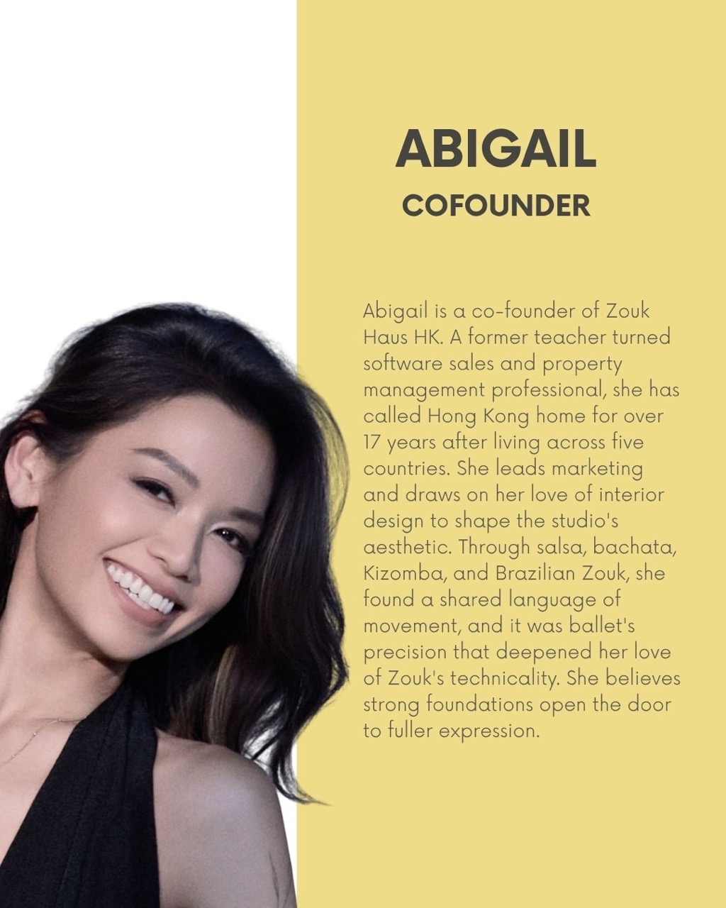 Meet Abigail, Co-Founder of Zouk Haus HK